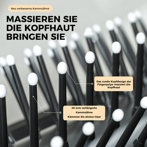 Zusammenklappbarer Luftkissenkamm