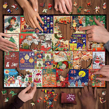 Laden Sie das Bild in den Galerie-Viewer, Weihnachten 24 Tage Countdown Kalender Puzzle