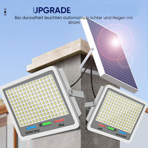 Superhelle Solar-Gartenleuchte