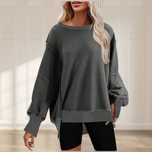 Laden Sie das Bild in den Galerie-Viewer, Oversize-Pullover mit Taschen für Damen