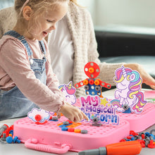 Laden Sie das Bild in den Galerie-Viewer, Elektrischer Schraubenwerkzeugkasten für Kinderspielzeug