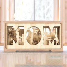 Laden Sie das Bild in den Galerie-Viewer, Mutter und Kind - Muttertagsgeschenk aus Holz