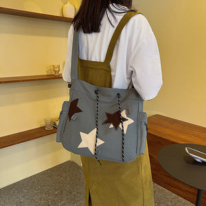 Sternmuster Umhängetasche aus Canvas