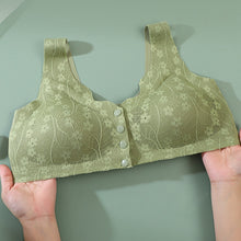 Laden Sie das Bild in den Galerie-Viewer, Bequemer Spitzen-BH mit Knöpfen vorne