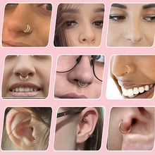 Laden Sie das Bild in den Galerie-Viewer, Doppelring-Nasenpiercing