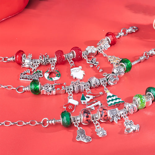 Weihnachtliches DIY-Kinderarmband