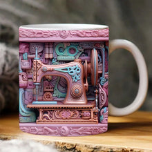 Laden Sie das Bild in den Galerie-Viewer, 3D Nähmaschinenbedruckter Wasserbecher
