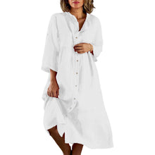 Laden Sie das Bild in den Galerie-Viewer, Einfacher, stimmungsvoller, lockerer Kleid