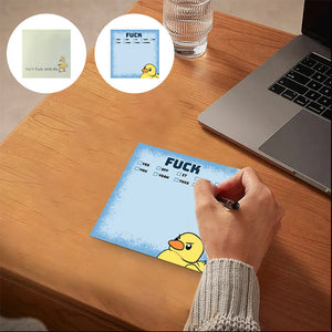 Lustige, freche Haftnotizen mit Ente