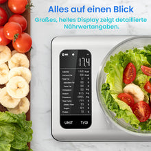 Laden Sie das Bild in den Galerie-Viewer, Intelligente Küchenwaage für Lebensmittel