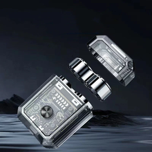 Laden Sie das Bild in den Galerie-Viewer, Transparenter magnetischer Mini-Elektrorasierer mit Doppelkopf