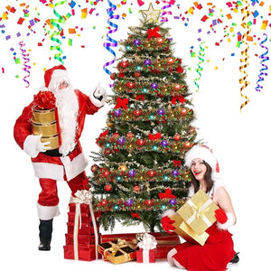 🎁🎄Weihnachts-Lametta-Girlande mit LED-Lichtern