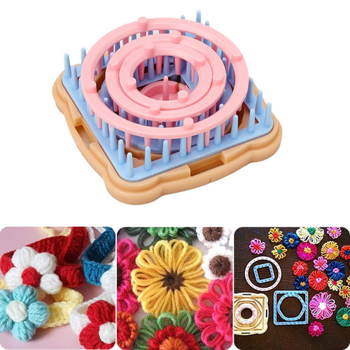 DIY Handstrickmaschine aus Wolle