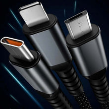 Laden Sie das Bild in den Galerie-Viewer, 3-in-1 100 Watt Datenkabel