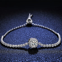 Laden Sie das Bild in den Galerie-Viewer, 925 Silber Moissanit Armband