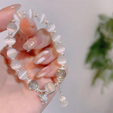 Laden Sie das Bild in den Galerie-Viewer, Imitation Katzenauge Kristall Schmetterling Armband