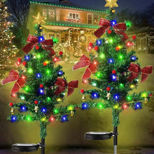 Laden Sie das Bild in den Galerie-Viewer, Solarbetriebene, wasserdichte Weihnachtsbaum-Dekorationslichter für den Außenbereich