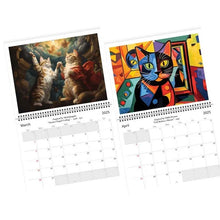Laden Sie das Bild in den Galerie-Viewer, Ikonische Katzenkunst 2025 Kalender
