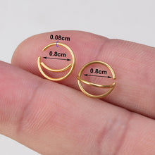 Laden Sie das Bild in den Galerie-Viewer, Doppelring-Nasenpiercing