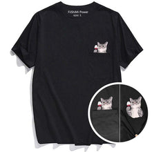 Laden Sie das Bild in den Galerie-Viewer, 😾🖕Katzenmotiv T-Shirt mii Mittelfinger