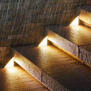 LED-Solar-Stufenlichter Wasserdichtes Treppenlicht für draußen