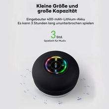 Laden Sie das Bild in den Galerie-Viewer, Mini-Bluetooth-Duschlautsprecher mit LED-Licht