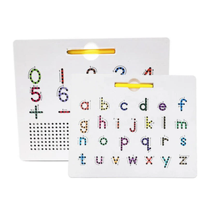2-in-1 doppelseitige magnetische Alphabet-Edition