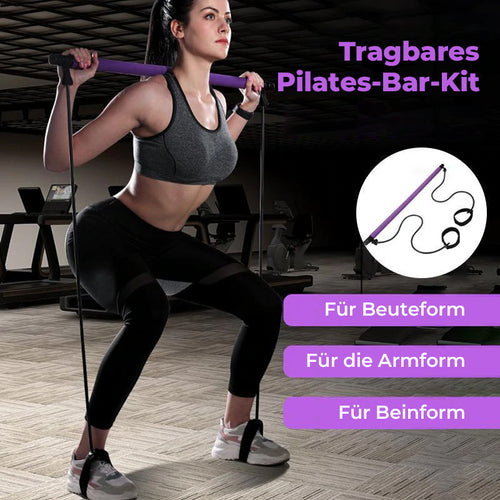 Tragbares Pilates-Stangen-Set