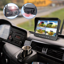 Laden Sie das Bild in den Galerie-Viewer, Drahtlose Rückfahrkamera mit Magnetischer Solar 7&quot; DVR Monitor