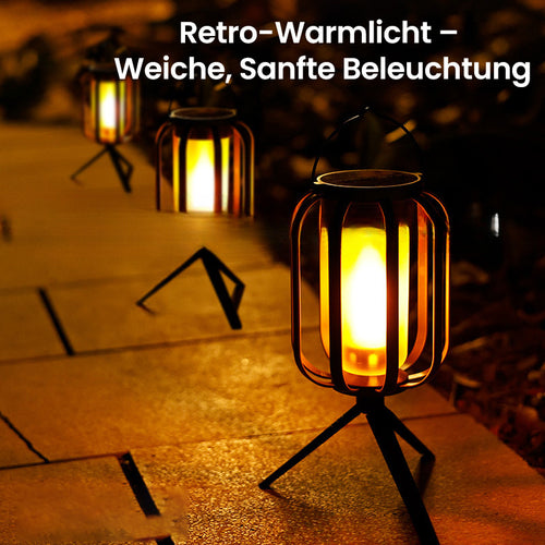 Solarbetriebene Campinglampe mit 4 Leuchtmodi