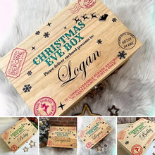 Laden Sie das Bild in den Galerie-Viewer, Holzkiste zum Thema Heiligabend