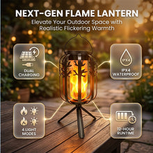 Laden Sie das Bild in den Galerie-Viewer, Solarbetriebene Outdoor-Laterne mit 4 Lichtmodi