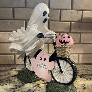 Geisterreitendes Fahrradornament, Halloween-Dekoration