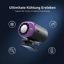 Laden Sie das Bild in den Galerie-Viewer, 360° drehbarer halb-kühlender Clip-Ventilator