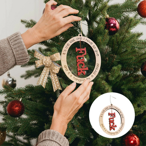 Lustige Weihnachtsverzierung | Letzter F*ck