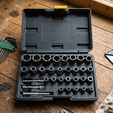 Laden Sie das Bild in den Galerie-Viewer, 32-teiliges Mutternlöser Set aus Kohlenstoffstahl