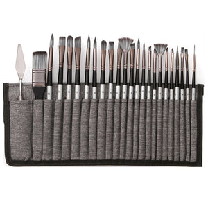 24-teiliges Aquarellpinselset aus Nylon