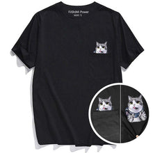 Laden Sie das Bild in den Galerie-Viewer, 😾🖕Katzenmotiv T-Shirt mii Mittelfinger