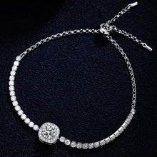 Laden Sie das Bild in den Galerie-Viewer, 925 Silber Moissanit Armband
