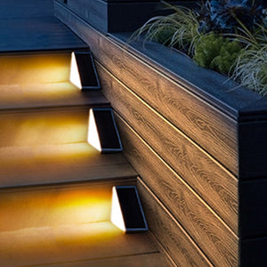 LED-Solar-Stufenlichter Wasserdichtes Treppenlicht für draußen