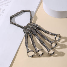 Laden Sie das Bild in den Galerie-Viewer, Totenkopf-Knochen-Ring-Armband