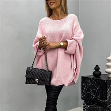Laden Sie das Bild in den Galerie-Viewer, Eleganter gestrickter Cape-Pullover für Damen