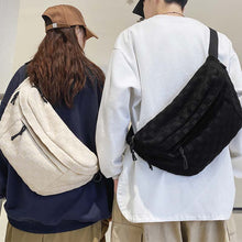 Laden Sie das Bild in den Galerie-Viewer, Damen Sommer Modische Gürteltasche mit Karomuster und Reißverschluss