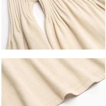 Laden Sie das Bild in den Galerie-Viewer, Lockeres Pulloverkleid mit Laternenärmeln