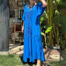 Laden Sie das Bild in den Galerie-Viewer, Neues lockeres Damenkleid in Übergröße