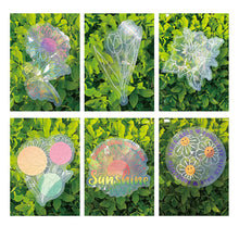Laden Sie das Bild in den Galerie-Viewer, PVC Bunte Adsorptionsregenbogenglasfensteraufkleber, 6 Stk