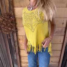 Laden Sie das Bild in den Galerie-Viewer, Einfarbiges Kurzarm-T-Shirt für Damen mit heißem Aufdruck