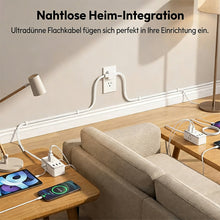 Laden Sie das Bild in den Galerie-Viewer, 6-in-1 Doppel-Verlängerungskabel-Steckdosenleiste