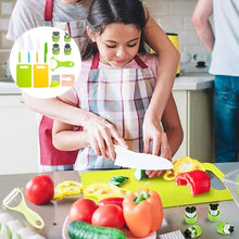 Laden Sie das Bild in den Galerie-Viewer, Kunststoff-Obstmesser für Kinder, 13-teiliges Set