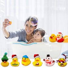 Laden Sie das Bild in den Galerie-Viewer, 24 Stück Countdown-Adventskalender mit Weihnachts-Gummienten